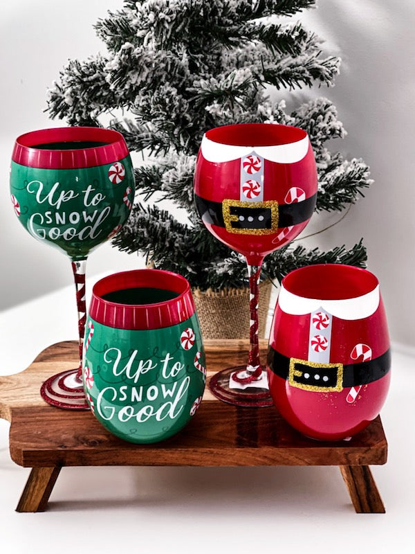 Shop for Christmas Glasses. Handpainted and very unique