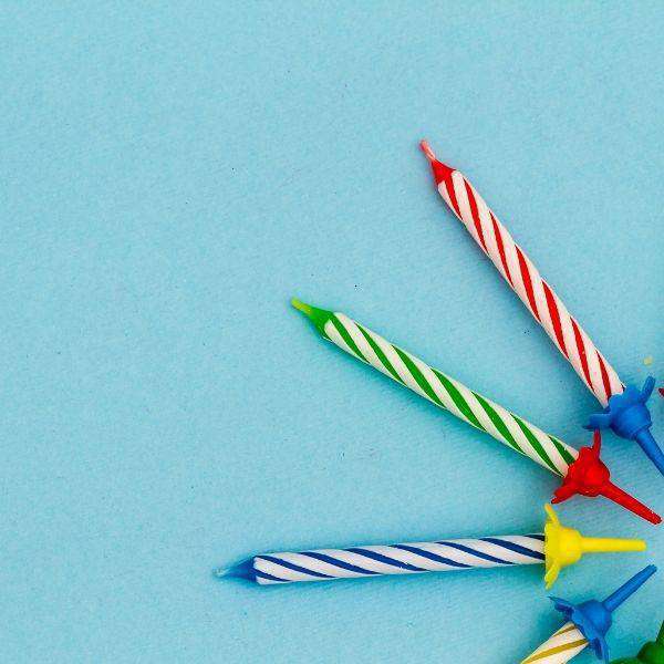 Party Candles Age Metallic