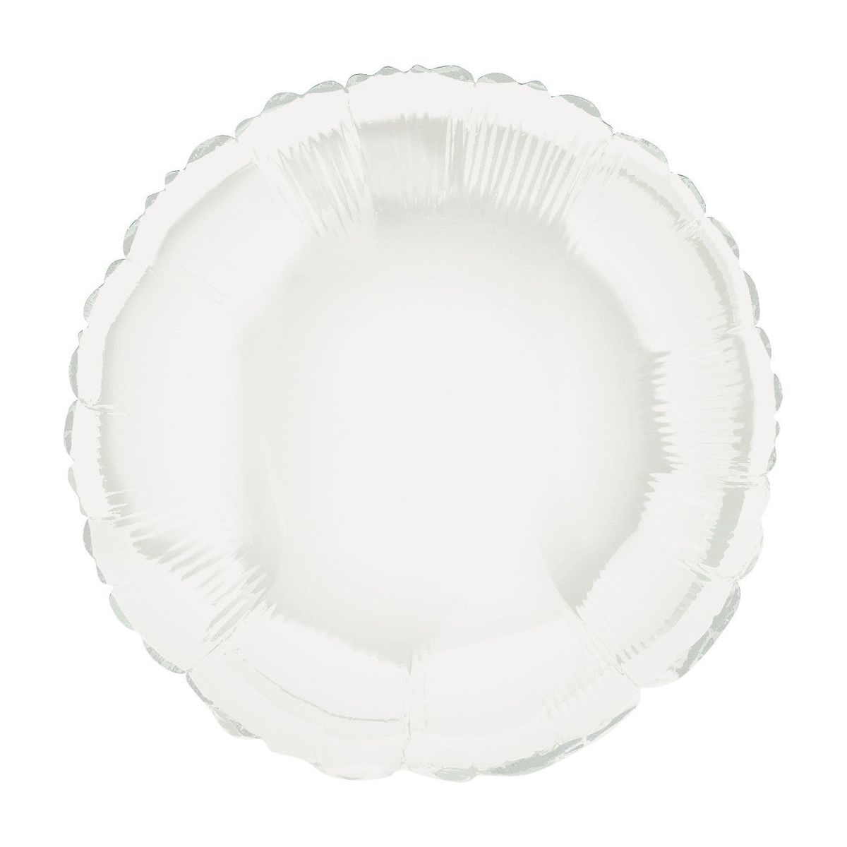 White Round - Foil Balloon - Dollars and Sense