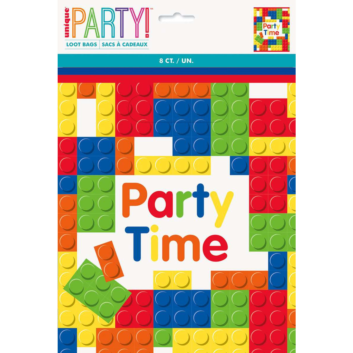 Building Blocks Birthday Loot Bags - Dollars and Sense