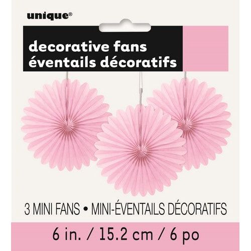 Decorative Mini Fans - Lovely Pink - Dollars and Sense