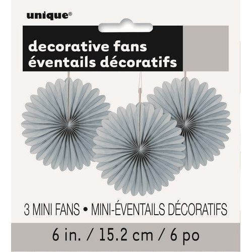 Decorative Mini Fans - Silver - Dollars and Sense