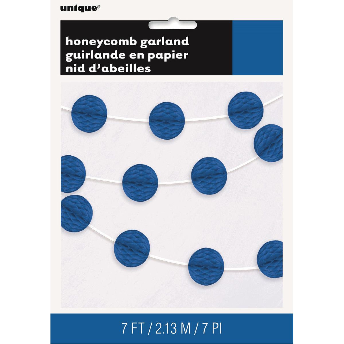 Honeycomb Ball Garland - Royal Blue - Dollars and Sense