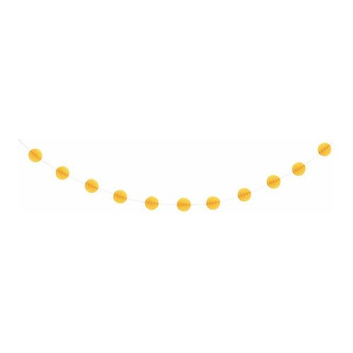 Honeycomb Ball Garland - Sunflower Yellow - Dollars and Sense