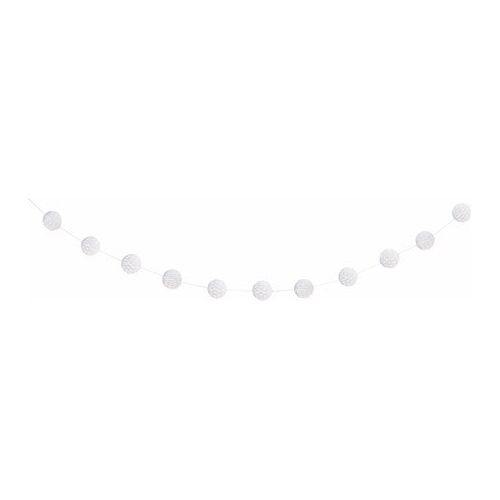 Honeycomb Ball Garland - Bright White - Dollars and Sense