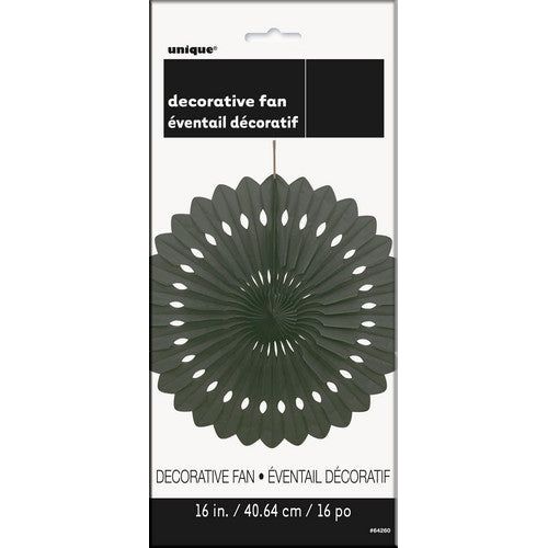 Decorative Fan - Midnight Black - Dollars and Sense
