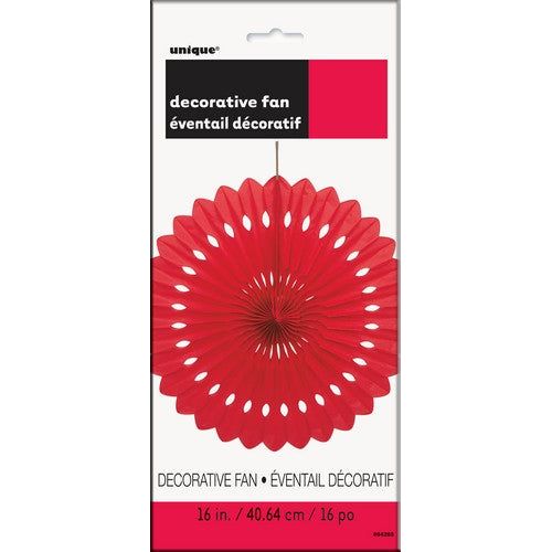 Decorative Fan - Ruby Red - Dollars and Sense