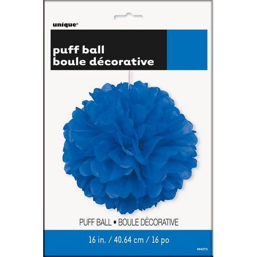 Decorative Puff Ball - Royal Blue - Dollars and Sense