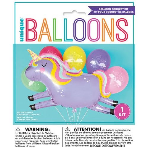 Unicorn Shape - Foil & Latex Balloon Kit - Dollars and Sense