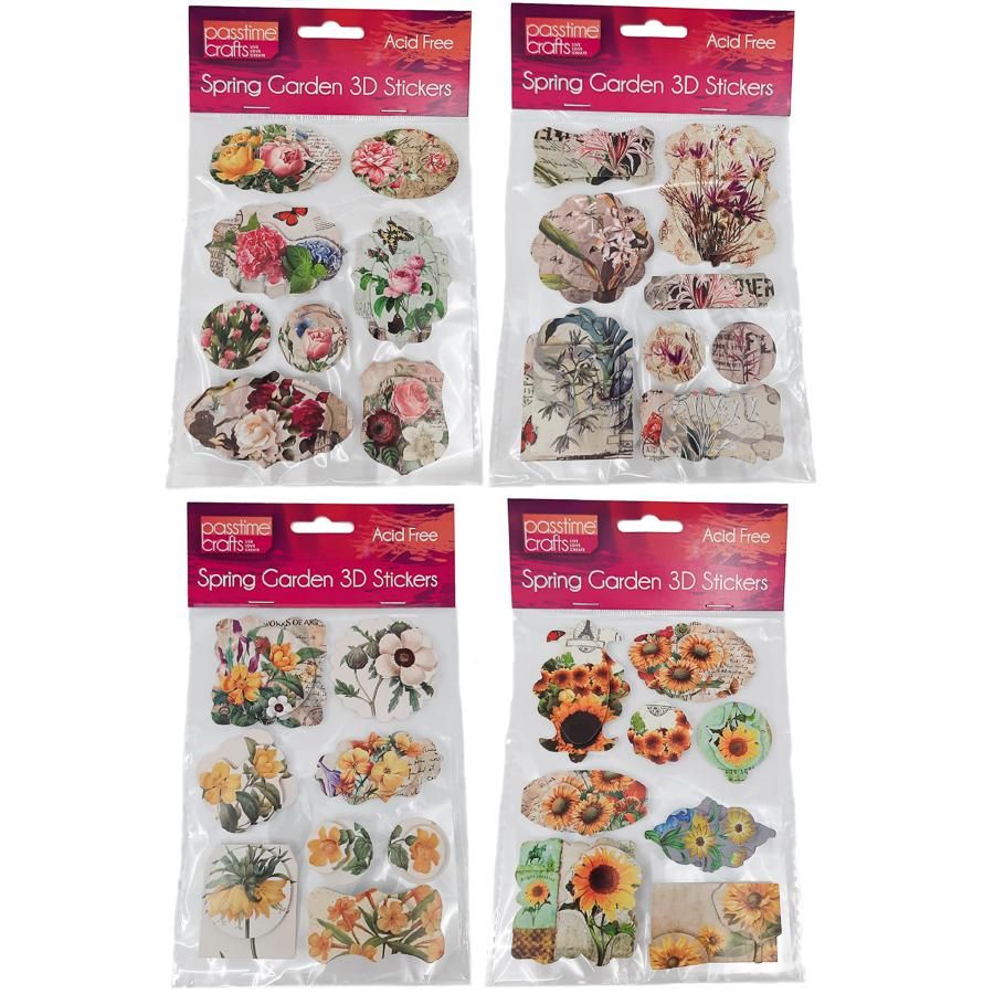 3D Stickers - Gerberas - Dollars and Sense