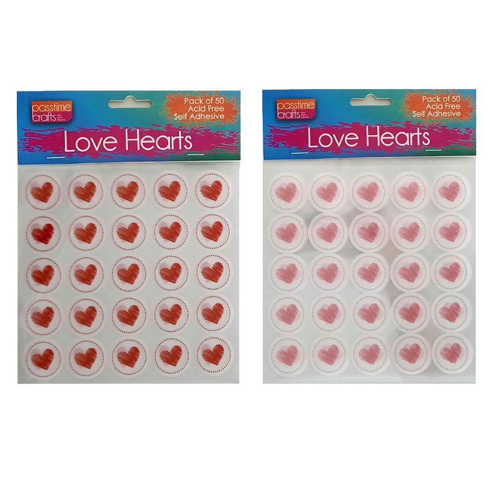 Hearts Stickers - Assorted - Dollars and Sense