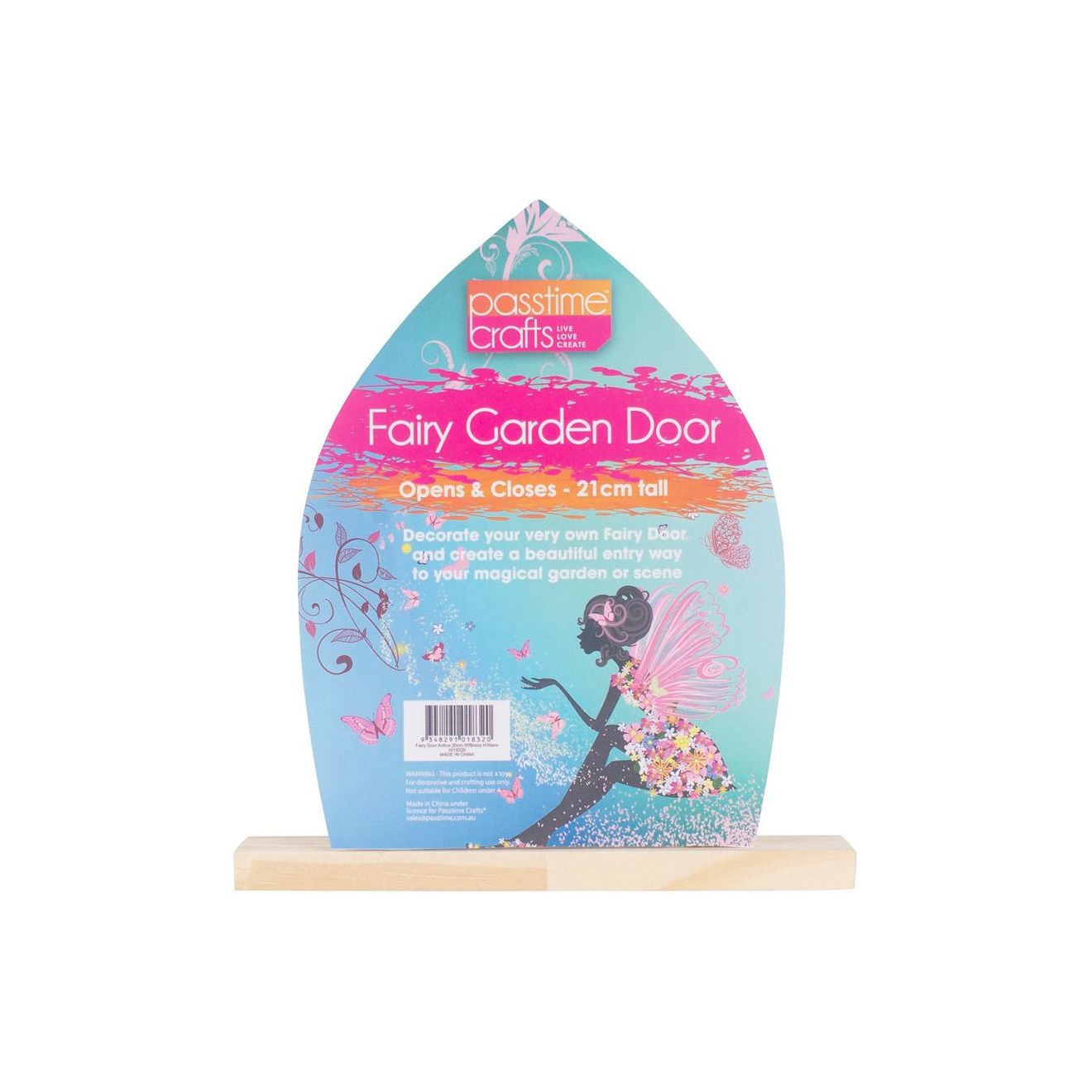 Fairy Door with Brass Hardware - Dollars and Sense