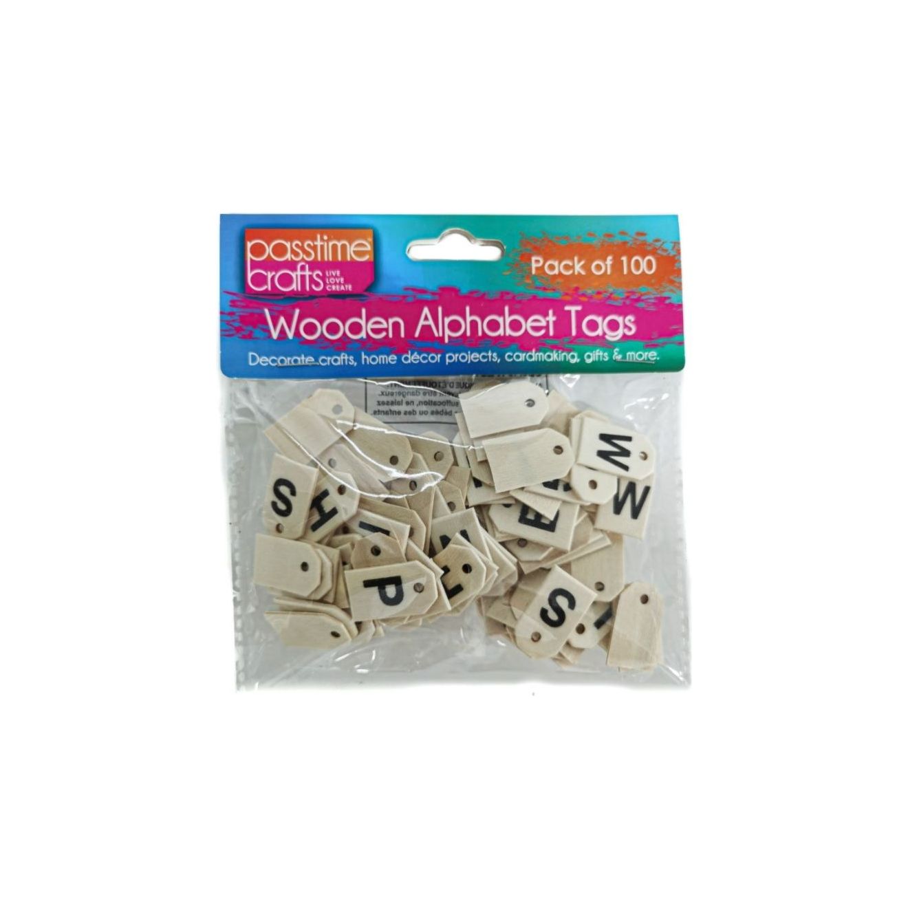 Wooden - Mini Letter Tags - Dollars and Sense
