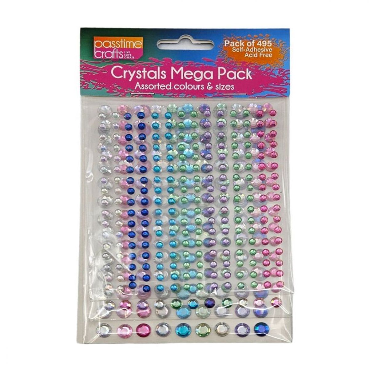 3D Crystal Stickers - Multi Coloured - Dollars and Sense