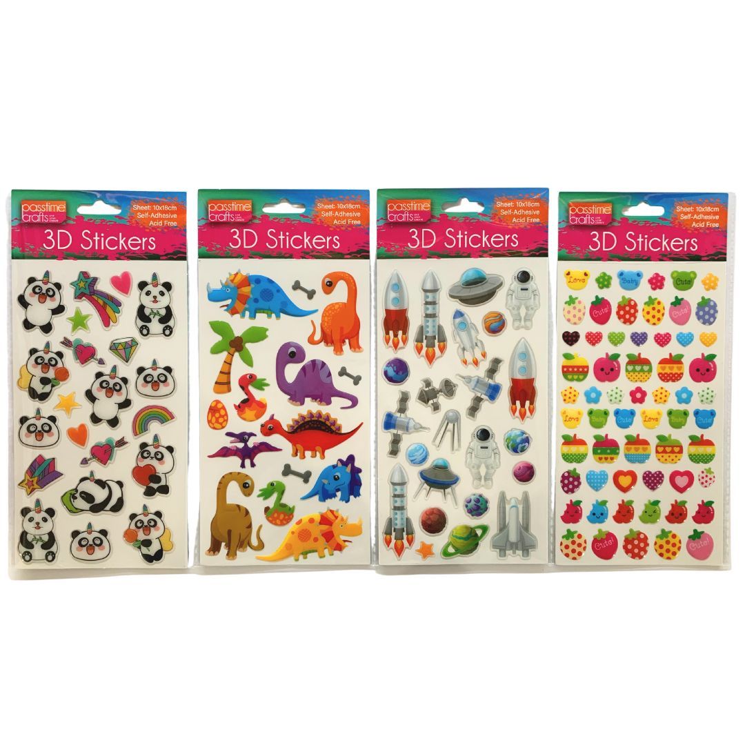 3D Stickers - Assorted - Dollars and Sense