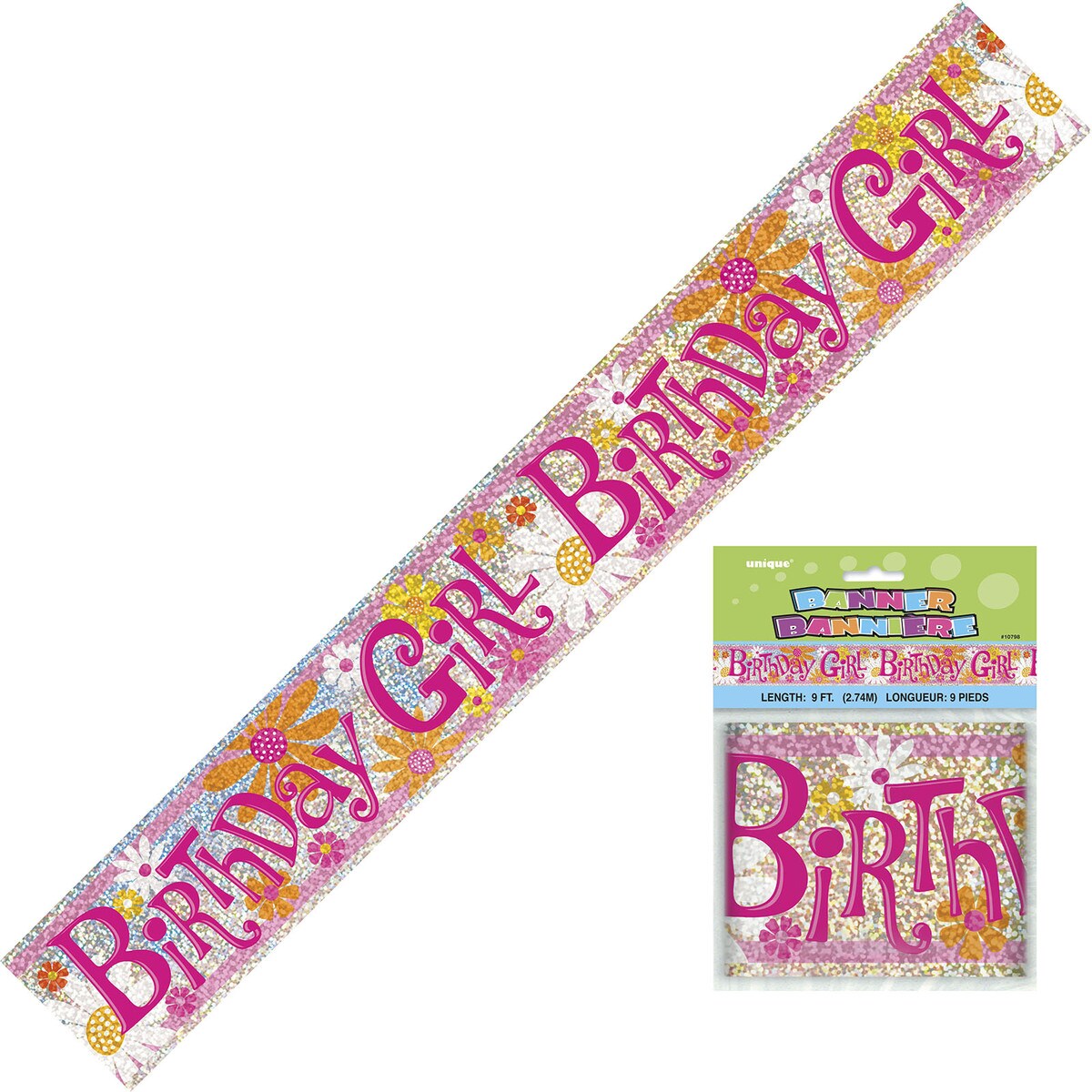 Birthday Girl - Foil Banner - Dollars and Sense