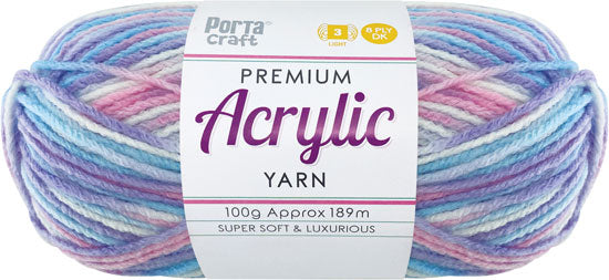 Acrylic Yarn 100g 189m 8 Ply Multi 07 Rarity