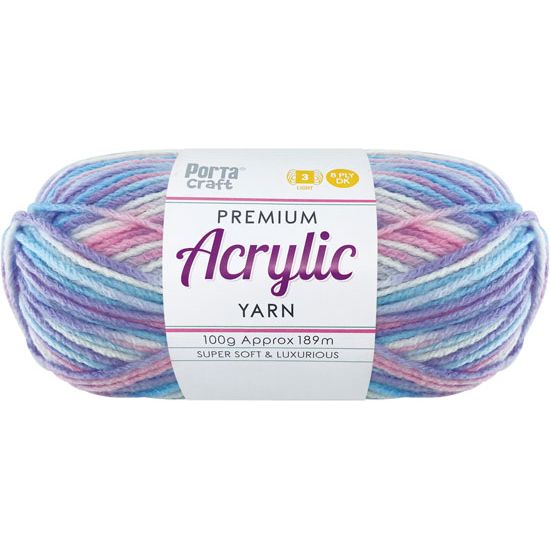 Acrylic Yarn 100g 189m 8 Ply Multi 07 Rarity SKU 122648 - Dollars and Sense