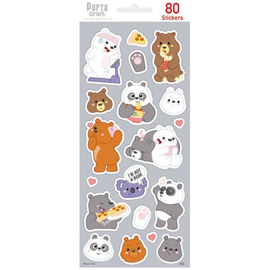 Sticker Sheet - Bears - Dollars and Sense