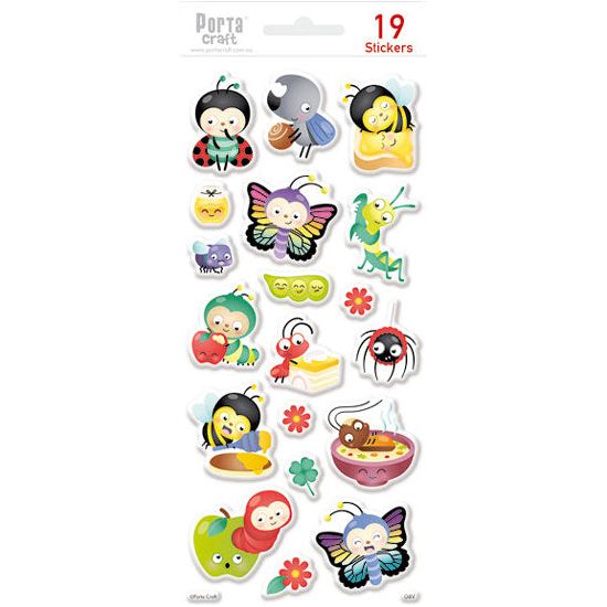Sticker Sheet - Cartoon Insects - Dollars and Sense