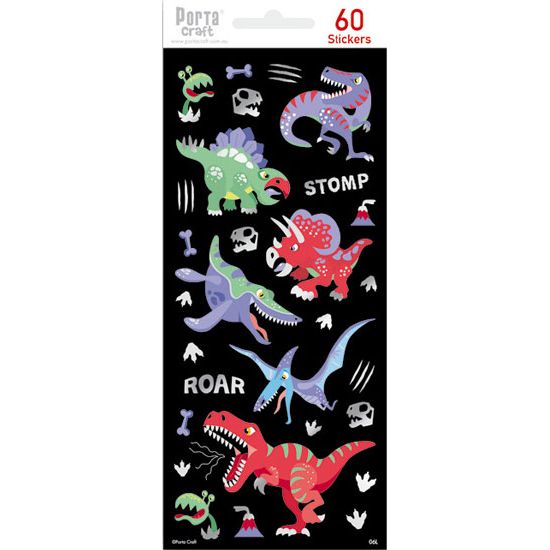Sticker Sheet - Dinosaurs SKU 128152.06L - Dollars and Sense