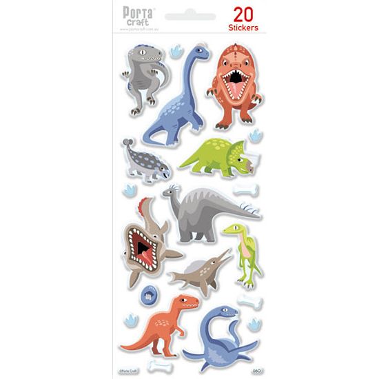Sticker Sheet - Dinosaurs - Dollars and Sense
