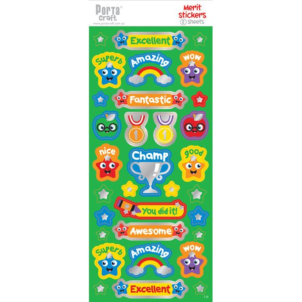 Sticker Sheet - Merit SKU 128152.11F - Dollars and Sense