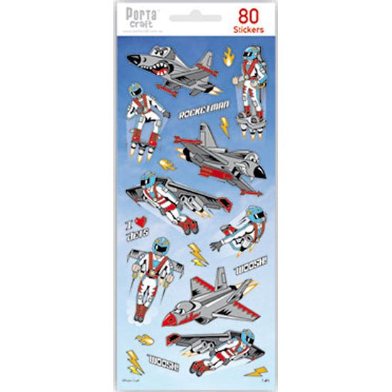 Sticker Sheet - Aircrafts SKU 128152.14N - Dollars and Sense