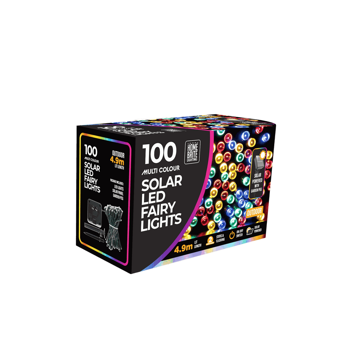 Solar Light 100Pc Multi - Dollars and Sense