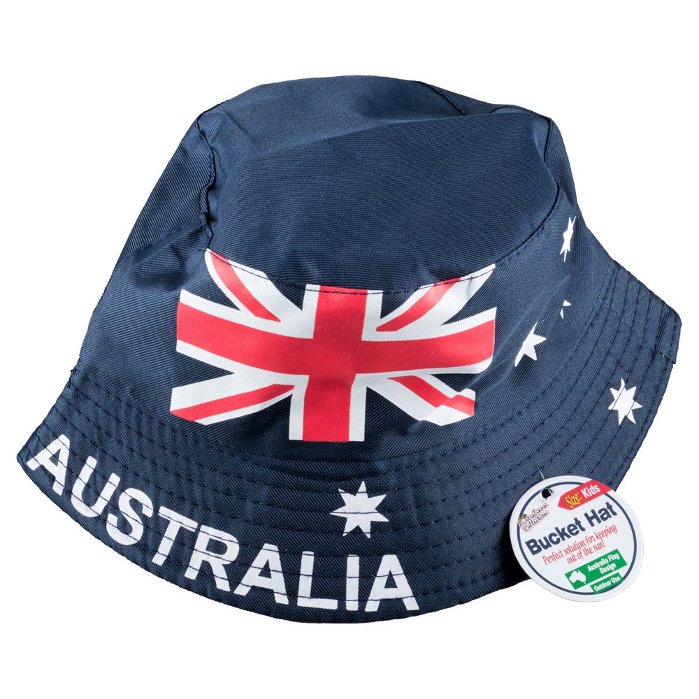 Bucket Hat Australian Flag Design Kids