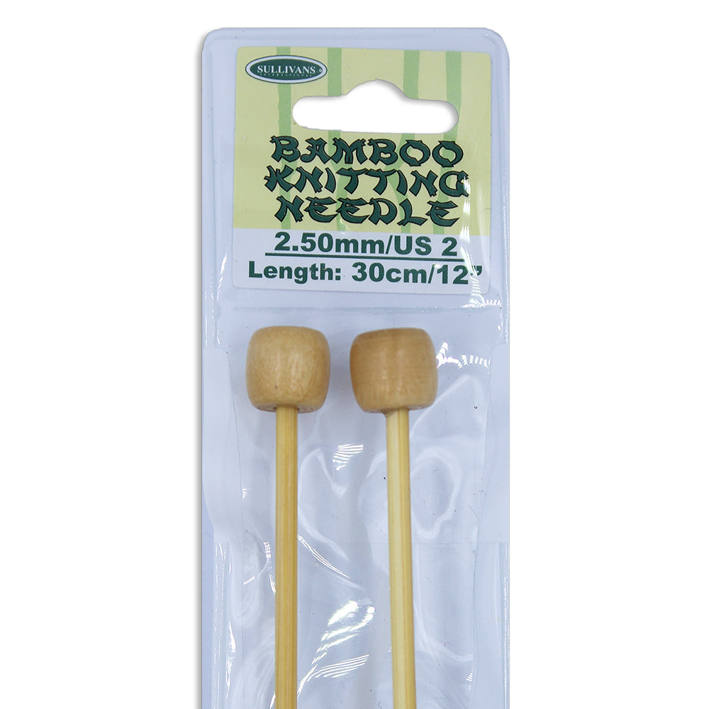 Bamboo Knitting Needles 30cm - 2.5mm - Dollars and Sense