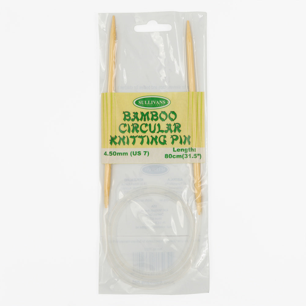 Circular Knitting Pin - Bamboo - Dollars and Sense