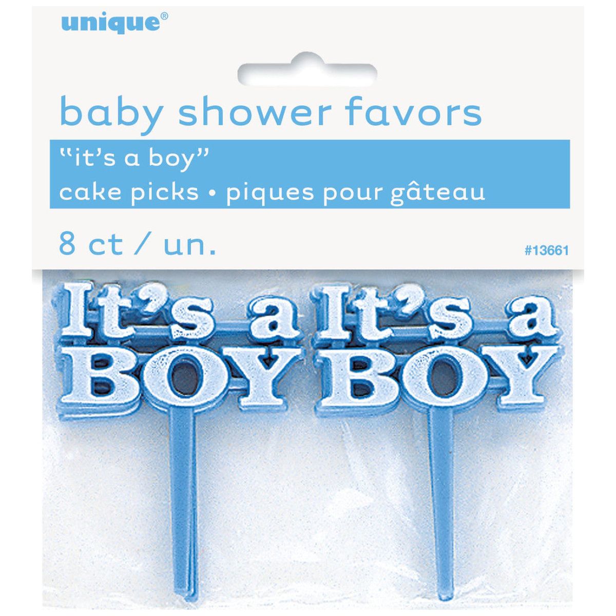 It's a Boy Cake Picks - Blue - Dollars and Sense