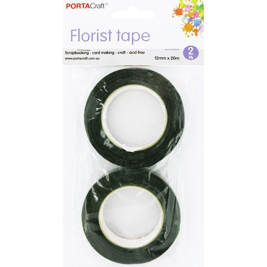 Florist Tape 12mm x 20m 2pk