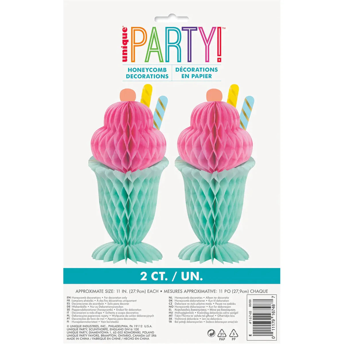 Pastel Ice Cream - Honeycomb Centrepieces - Dollars and Sense