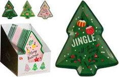 1PC MELAMINE TREE PLATE 19.5CM 3ASS