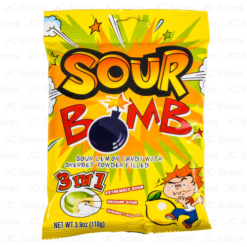 Sour Bomb Candy - Lemon - Dollars and Sense