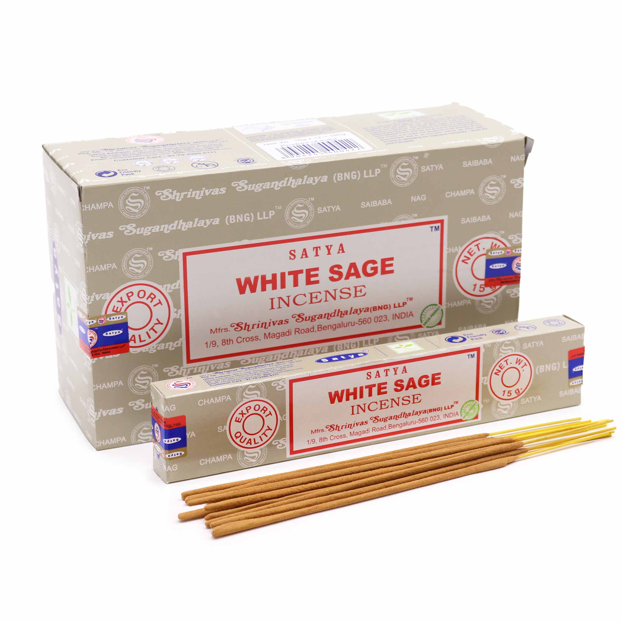 Satya Incense 15Gm White Sage - Dollars and Sense