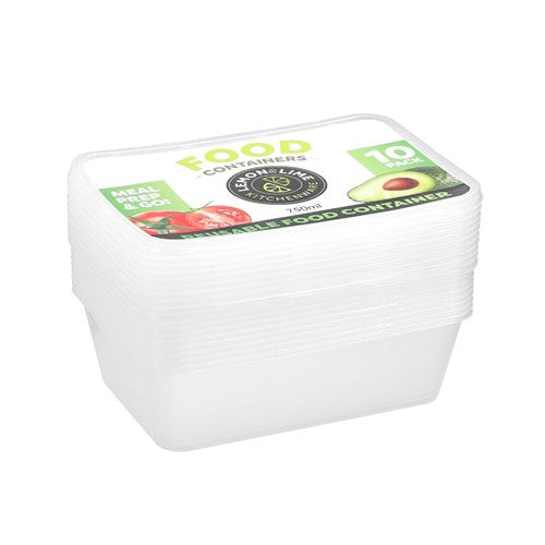 Reusable Food Containers - Rectangle - Dollars and Sense