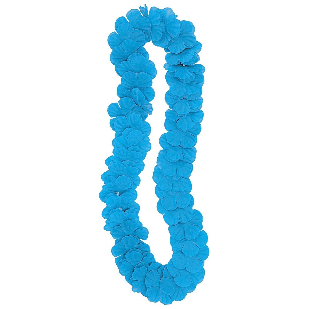 Hawaiian Luau Flower Lei - Teal Blue - Dollars and Sense