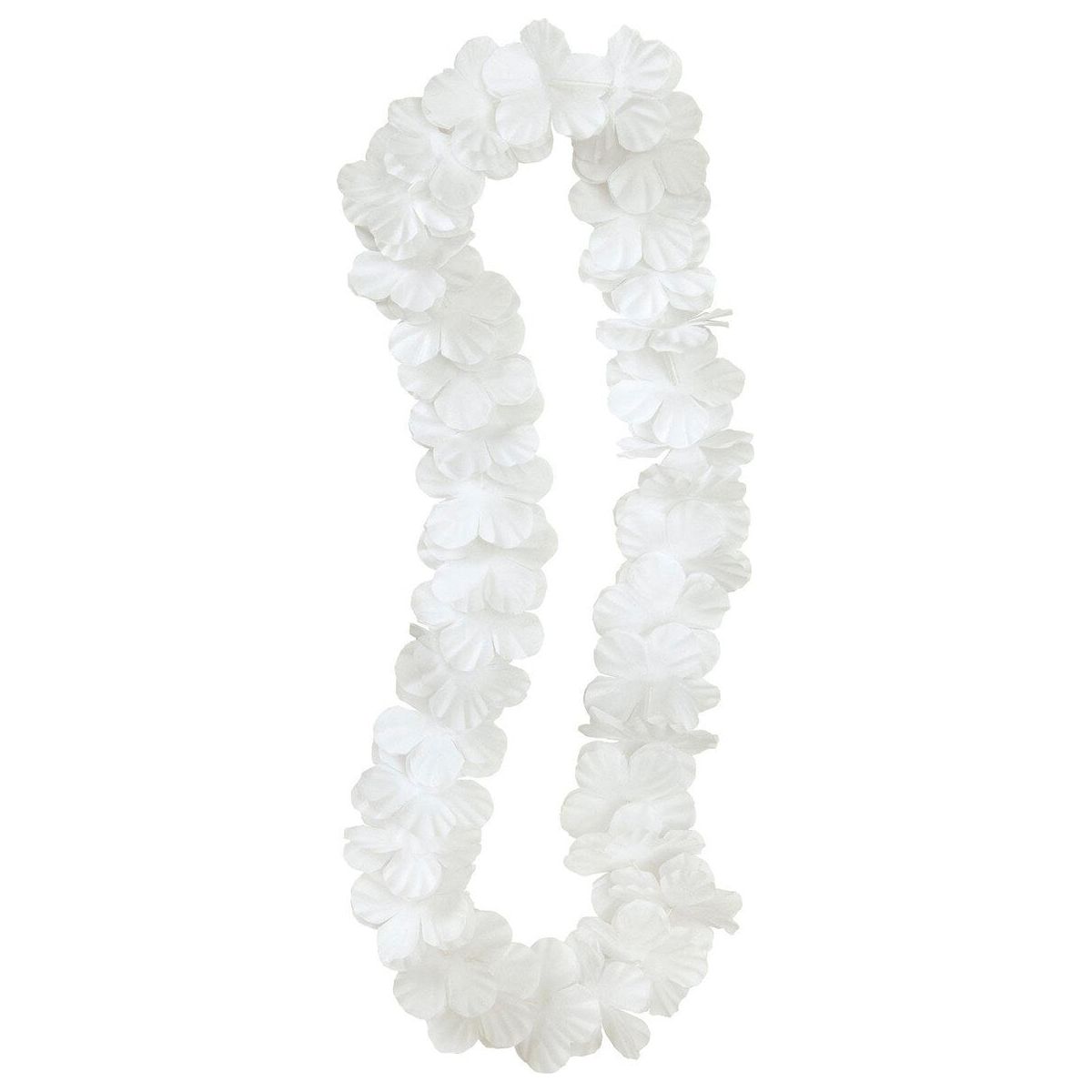Hawaiian Luau Flower Lei - White - Dollars and Sense