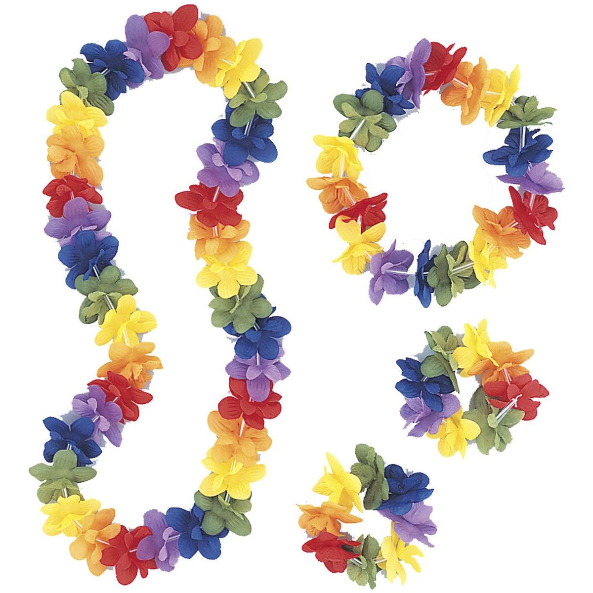 Hawaiian Luau Flower Lei - Set - Dollars and Sense