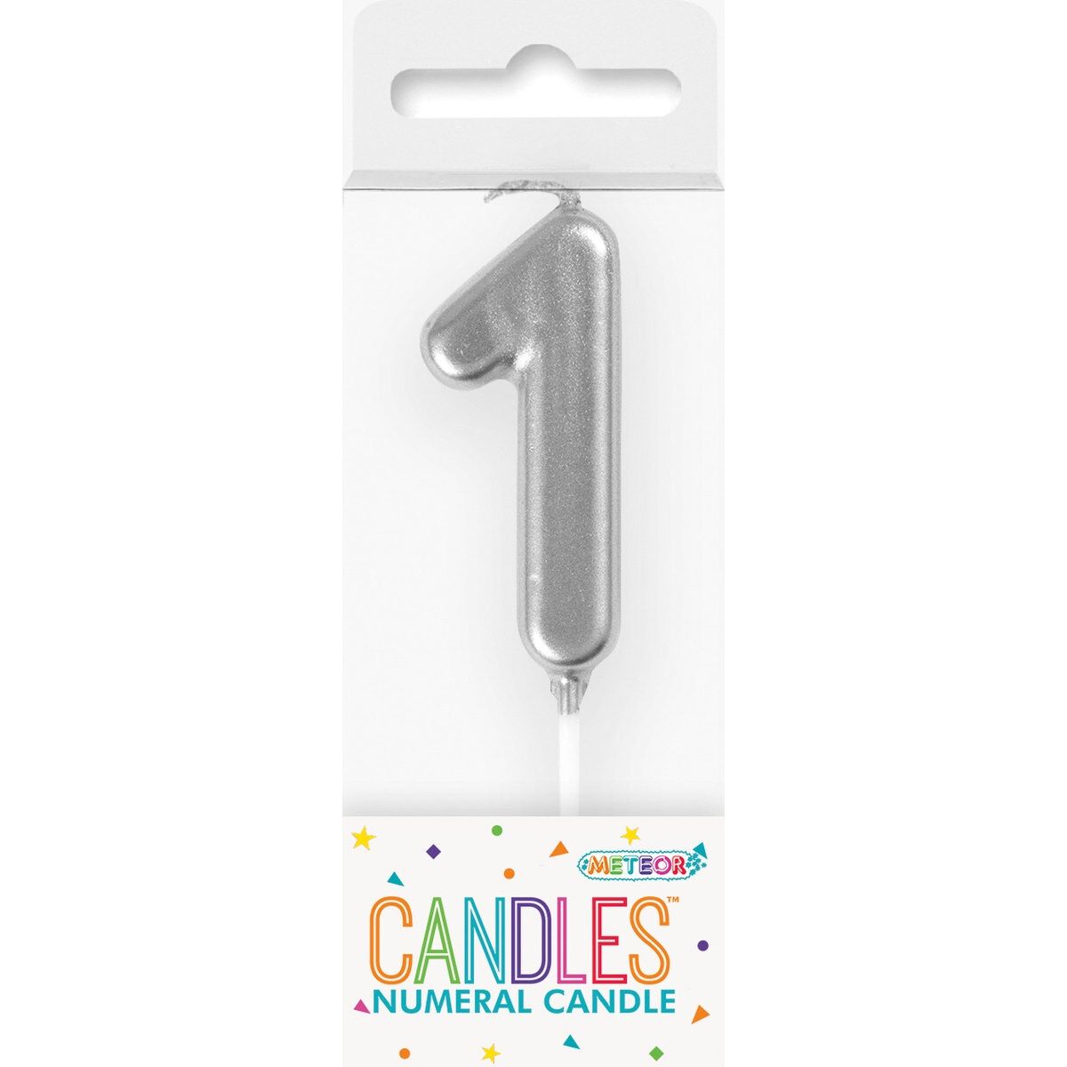 Birthday Candle Mini Pick Number 1 - Silver - Dollars and Sense