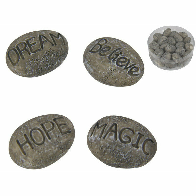 Miniature Fairy Inspiration Stones - Assorted at Dollars and Sense