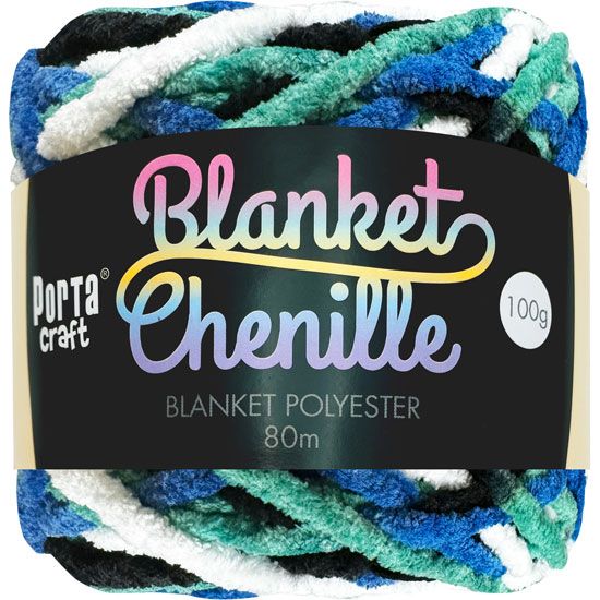 Chenille Blanket Yarn 100g 80m Multi TSI SKU 200018 - Dollars and Sense