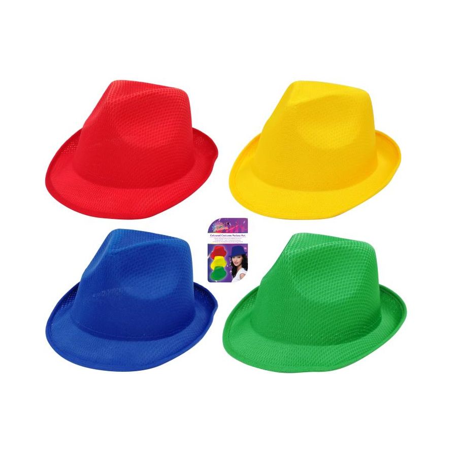 Party Fedora Hat - School Carnival Colours - Dollars and Sense
