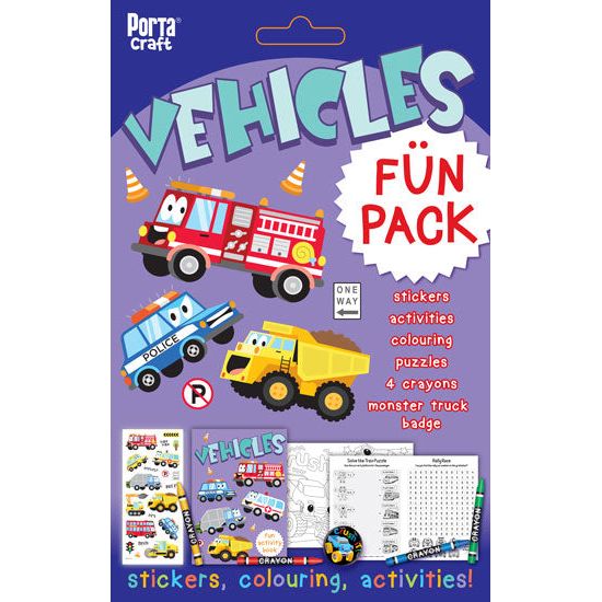 Activity Fun Pack - Vehicles - Dollars and Sense