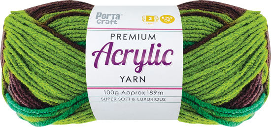 Acrylic Yarn 100g 189m 8 Ply Multi 02 Crafters Mine