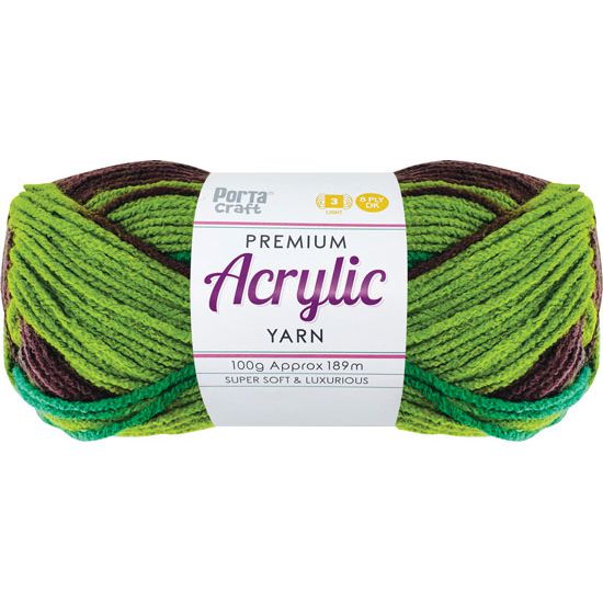 Acrylic Yarn 100g 189m 8 Ply Multi 02 Crafters Mine SKU 202517 - Dollars and Sense