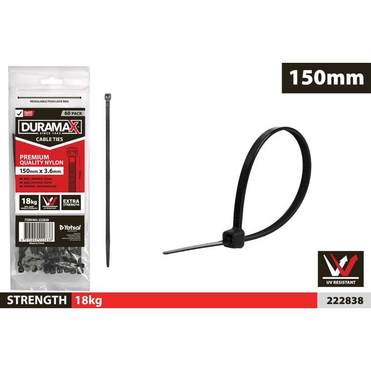 Cable Ties - Black - Dollars and Sense